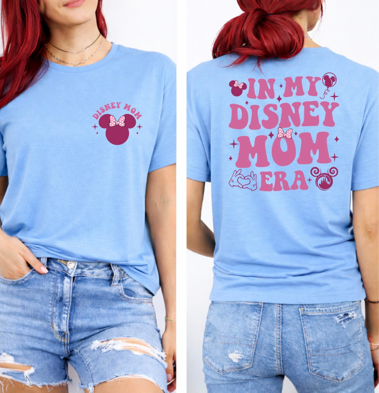 In My Mom Era Front & Back Graphic T-Shirt – Magical Mom Statement Tee