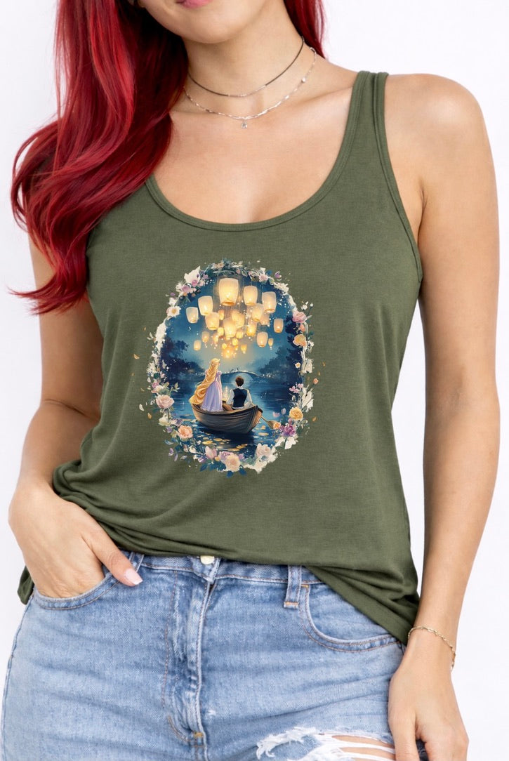 Tangled Disney Vest Top, Disney Tank Top Women, Disney World Outfit, Disney Holiday Shirt,