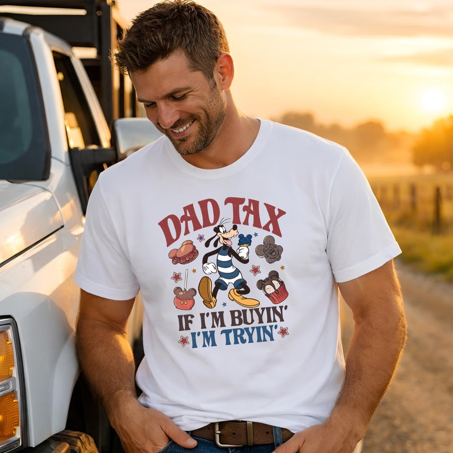 Goofy Dad Tax Disney T-shirt, Disney fashion, Disney clothes, Disney tops, Disney tee, Disney lover