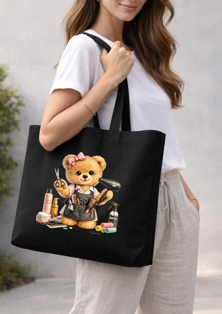 Hairdresser Teddy Bear Tote Bag