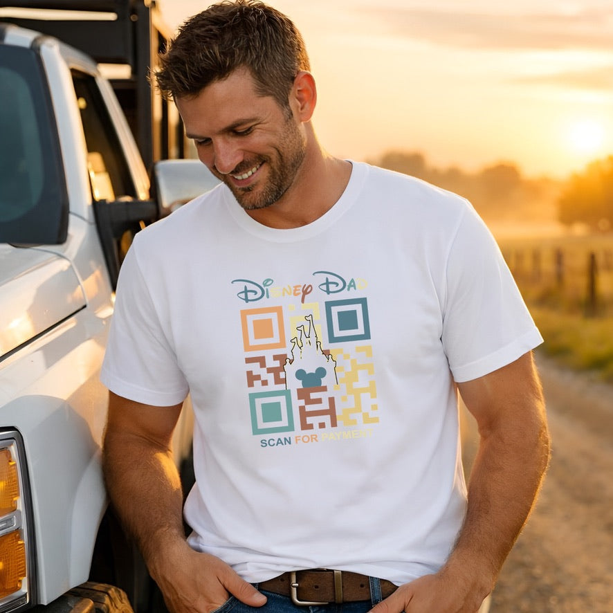 Disney Dad QR Code Disney t-shirt, Disney fashion, Disney clothes, Disney tops, Disney tee, Disney lover