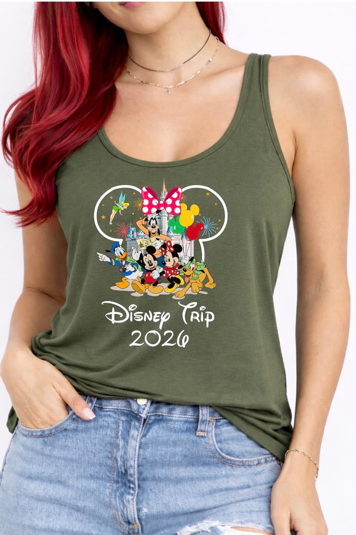 Minnie Mouse Disney Trip 2026 Disney Vest Top, Disney Tank Top Women, Disney World Outfit, Disney Holiday Shirt,