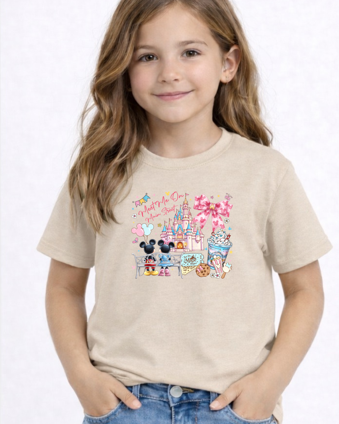 Meet Me On Main Street Disney Kids T-Shirt | Disney Everyday Tee | Disney Outfit