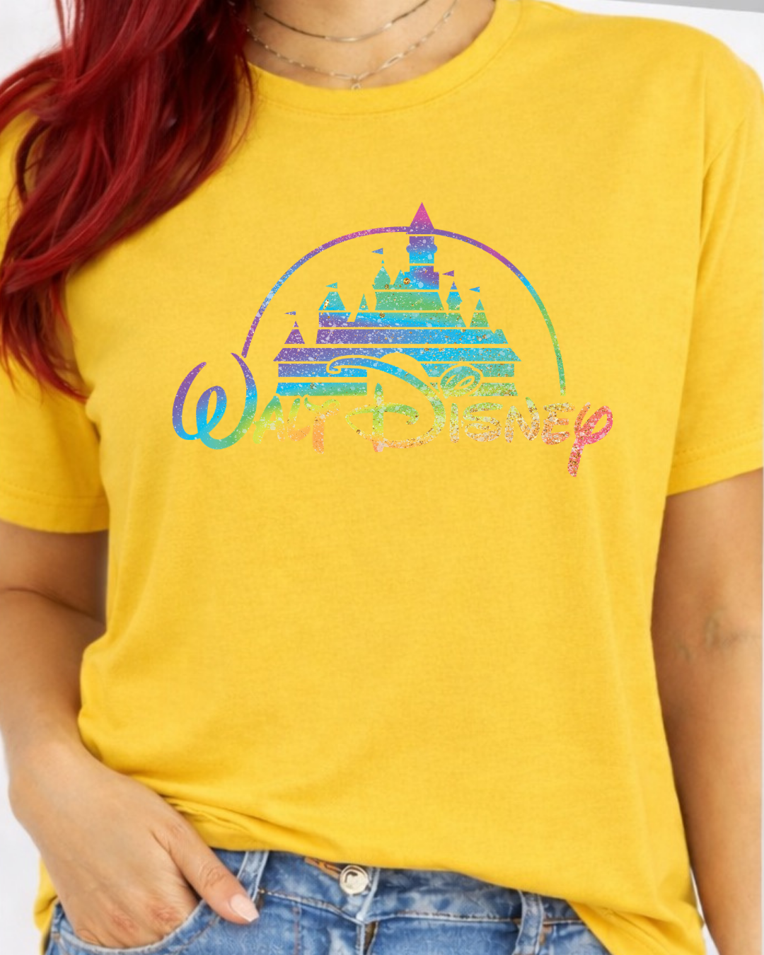 Rainbow Walt Disney Castle Disney t-shirt, Disney fashion, Disney clothes, Disney tops, Disney tee, Disney lover