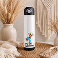 Personalised Goofy Water Bottle with Straw Lid | Custom Name Water Bottle | Reusable Drinks Bottle | School Bottle | Gym Bottle | Travel Bottle