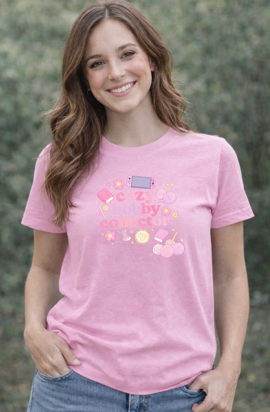 Cozy Hobby Collector T-Shirt – Cute Craft Lover Unisex Tee | Bookish Knitting Gaming Aesthetic Shirt