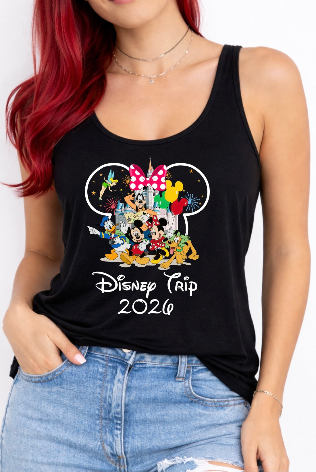 Minnie Mouse Disney Trip 2026 Disney Vest Top, Disney Tank Top Women, Disney World Outfit, Disney Holiday Shirt,