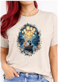 Enchanted Lantern Boat Fairytale T-Shirt – Romantic Floating Lights Graphic Tee