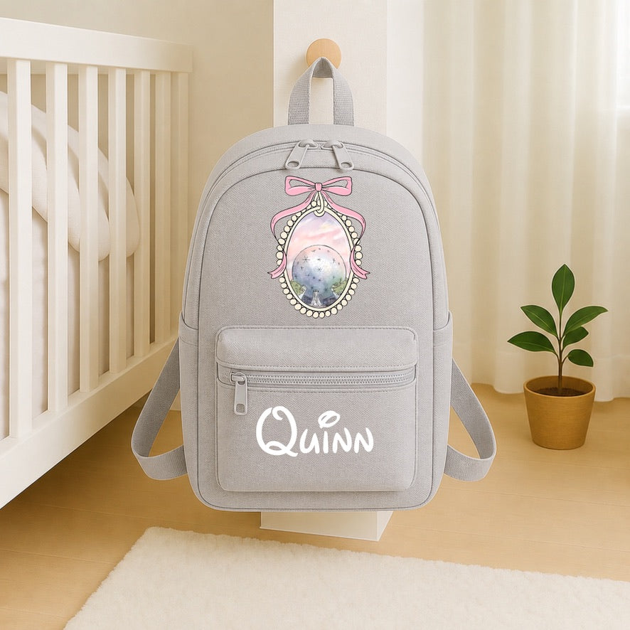 Personalised Epcot Backpack – Custom Name School Bag | Kids Nursery Backpack | Personalised Children's Rucksack | Travel Bag | Gift for Boys & Girls