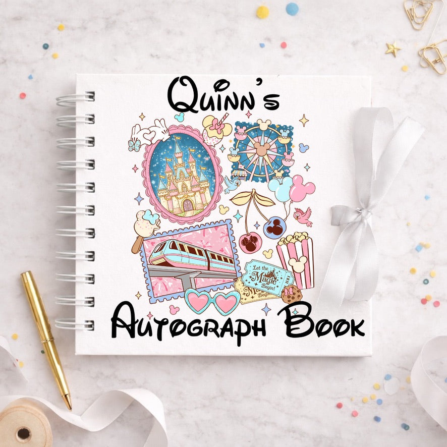 Personalised Magical Things Disney Autograph Book, Personalised Disney World Trip, Gift For Disney Trip, Disney World Autograph Book