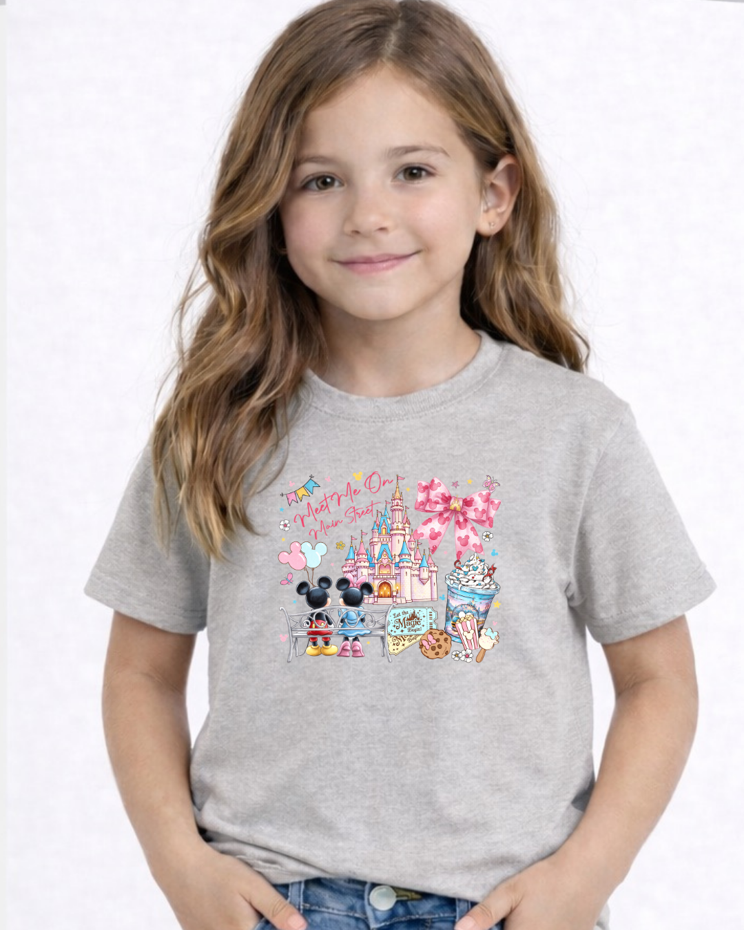 Meet Me On Main Street Disney Kids T-Shirt | Disney Everyday Tee | Disney Outfit