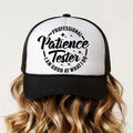 Kids Professional Patience Tester Trucker Cap | Funny Children's Snapback Hat | Adjustable Mesh Cap | Novelty Gift for Boys & Girls