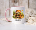 Personalised Red Panda Mug – Custom Name Coffee Cup
