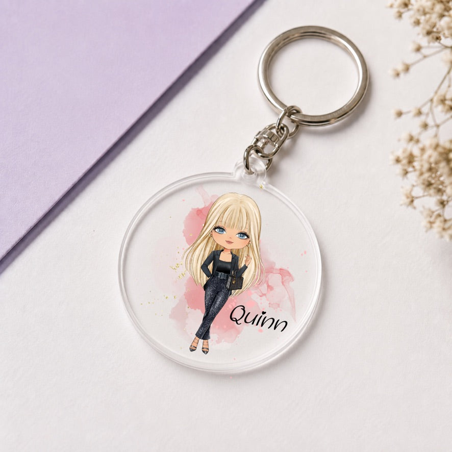 Personalised Boss Lady Keyring | Custom Name Keyring | Bag Tag Gift