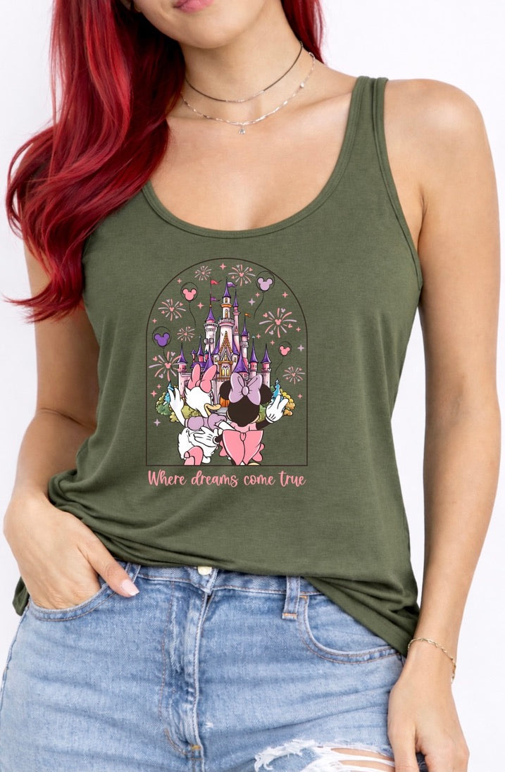 Daisy & Minnie Castle Disney Vest Top, Disney Tank Top Women, Disney World Outfit, Disney Holiday Shirt,
