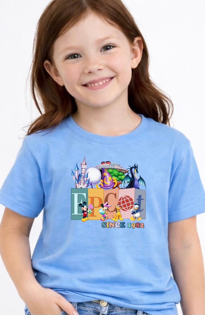 Epcot Since 1982 Disney Kids T-Shirt | Disney Everyday Tee | Disney Outfit
