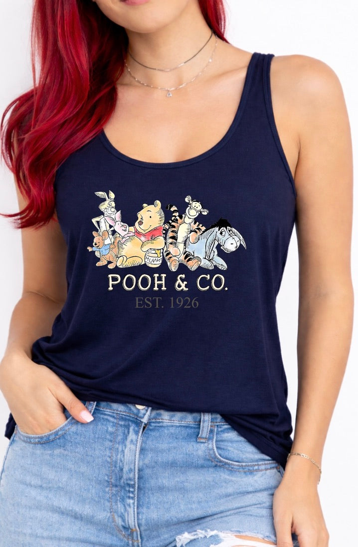 Pooh & Co Disney Vest Top, Disney Tank Top Women, Disney World Outfit, Disney Holiday Shirt, Theme Park Outfit, Cute Disney