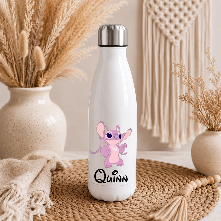 Personalised Angel Water Bottle | Custom Drinks Bottle | Name Water Bottle | Reusable Bottle | School Water Bottle | Gym Bottle | Gift for Kids & Adults