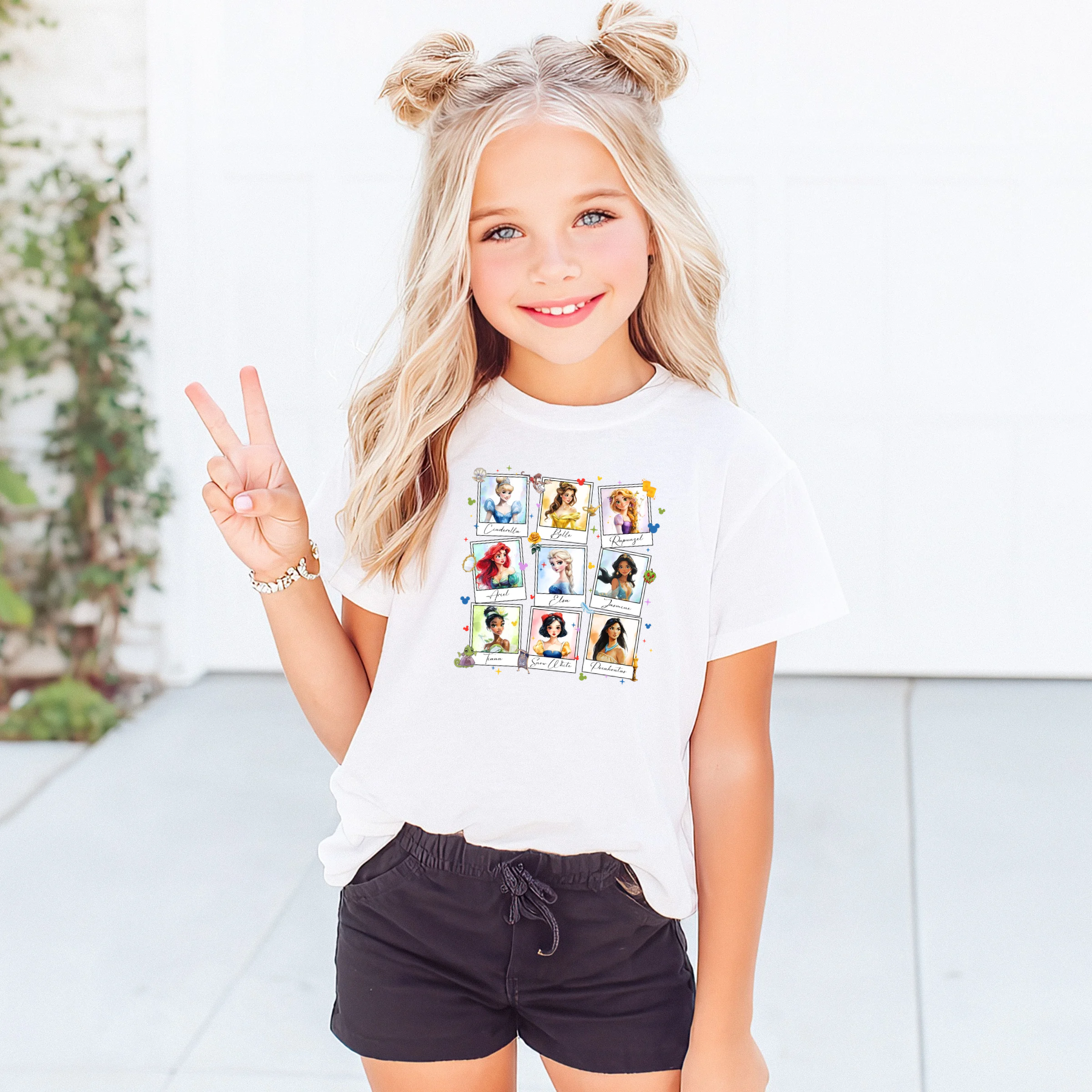 Princess Polaroid Disney Kids T-Shirt | Disney Everyday Tee | Disney Outfit