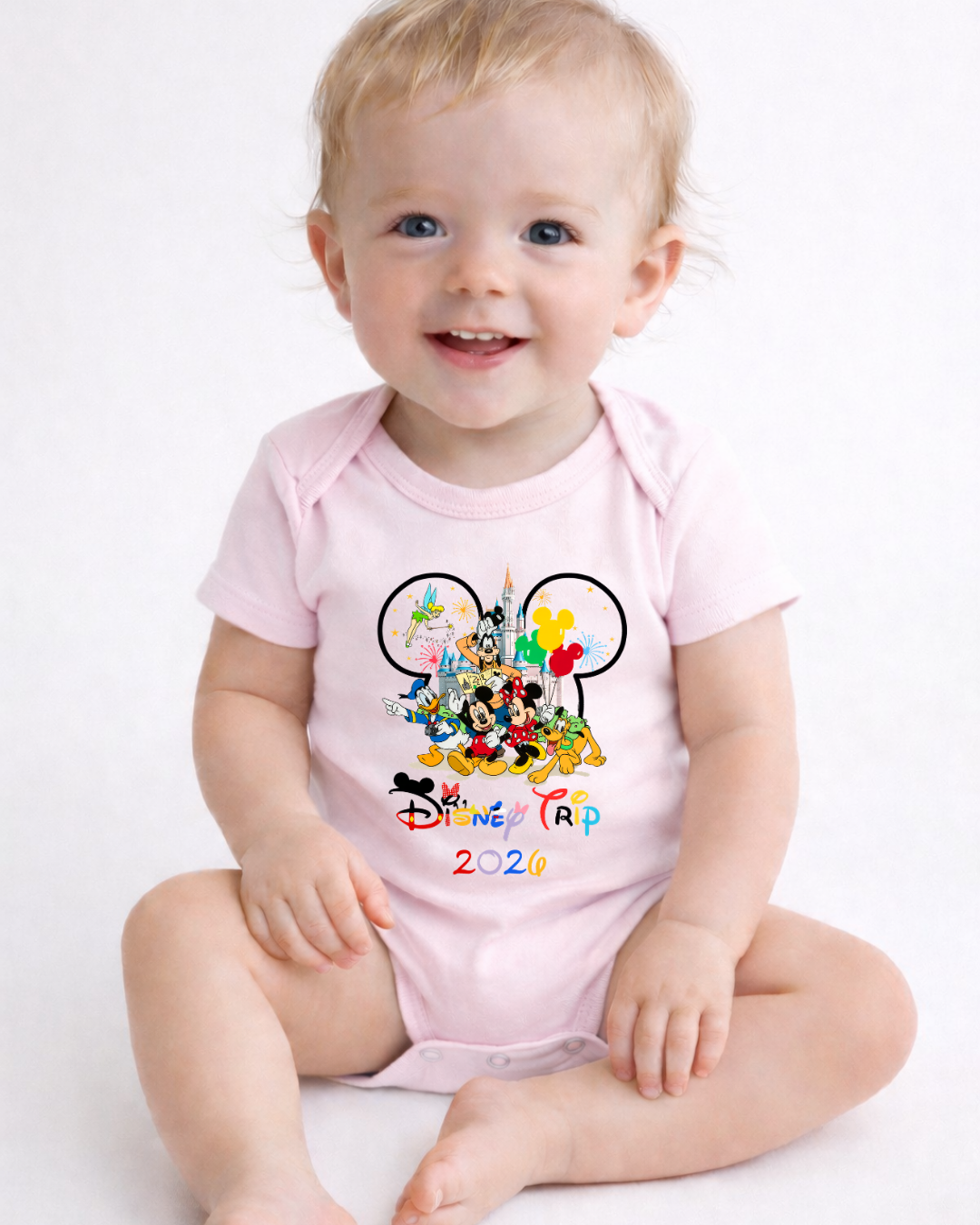 Mickey Disney Trip 2026 Disney Baby Bodysuit, Cute Character Baby Onesie, Magical Baby Outfit, Disney Inspired Baby Gift, Newborn Bodysuit,