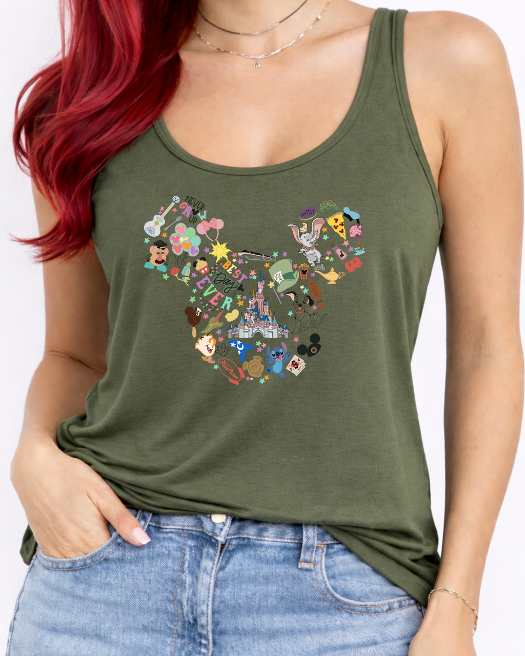 All Things Disney, Disney Vest Top, Disney Tank Top Women, Disney World Outfit, Disney Holiday Shirt,