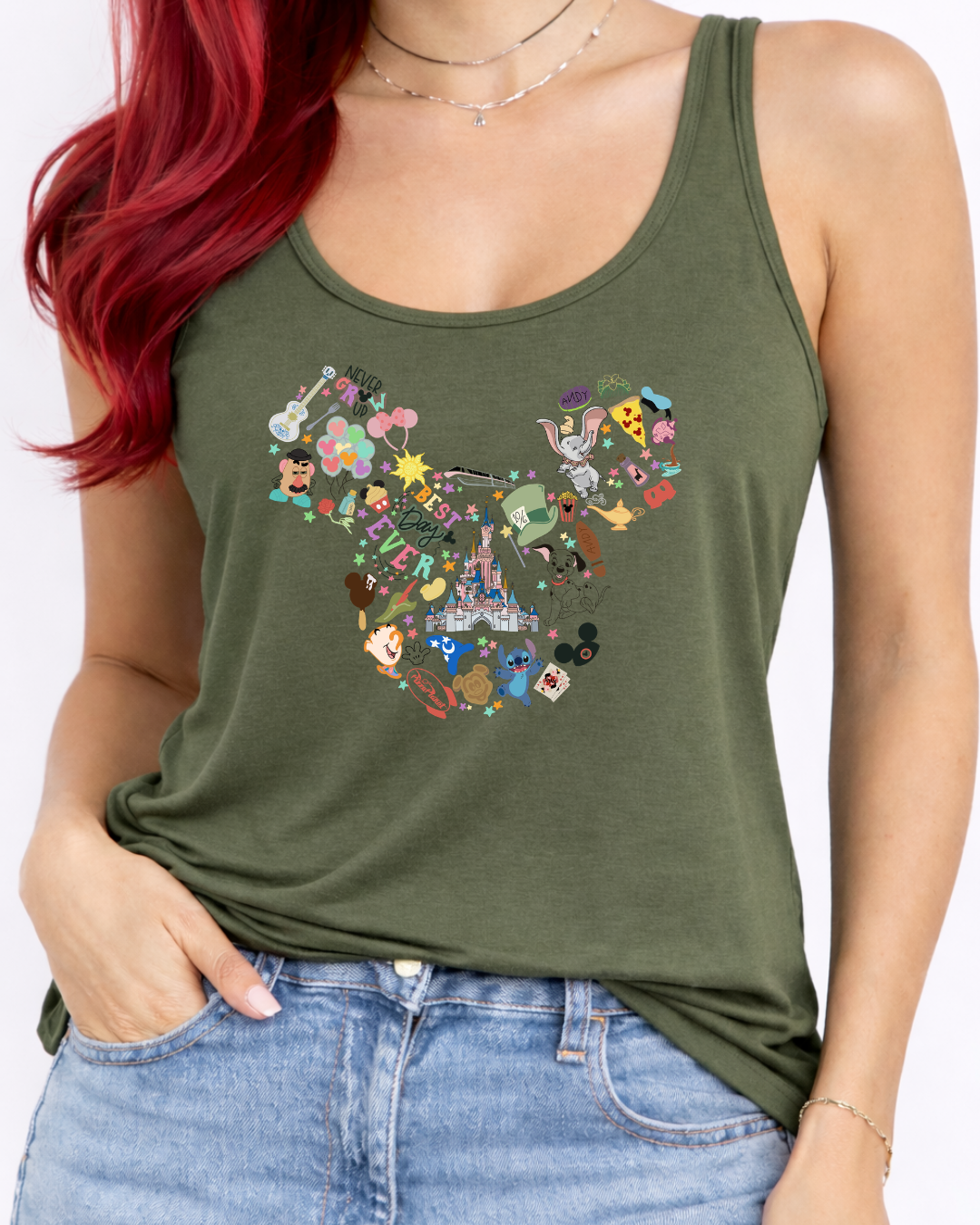 All Things Disney, Disney Vest Top, Disney Tank Top Women, Disney World Outfit, Disney Holiday Shirt,