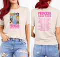 Princess Eras Tour Front & Back Graphic T-Shirt – Fairytale Character Tribute Tee