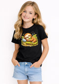 Cute Sleeping Sloth Kids T-Shirt – Adorable Woodland Animal Graphic Tee for Girls