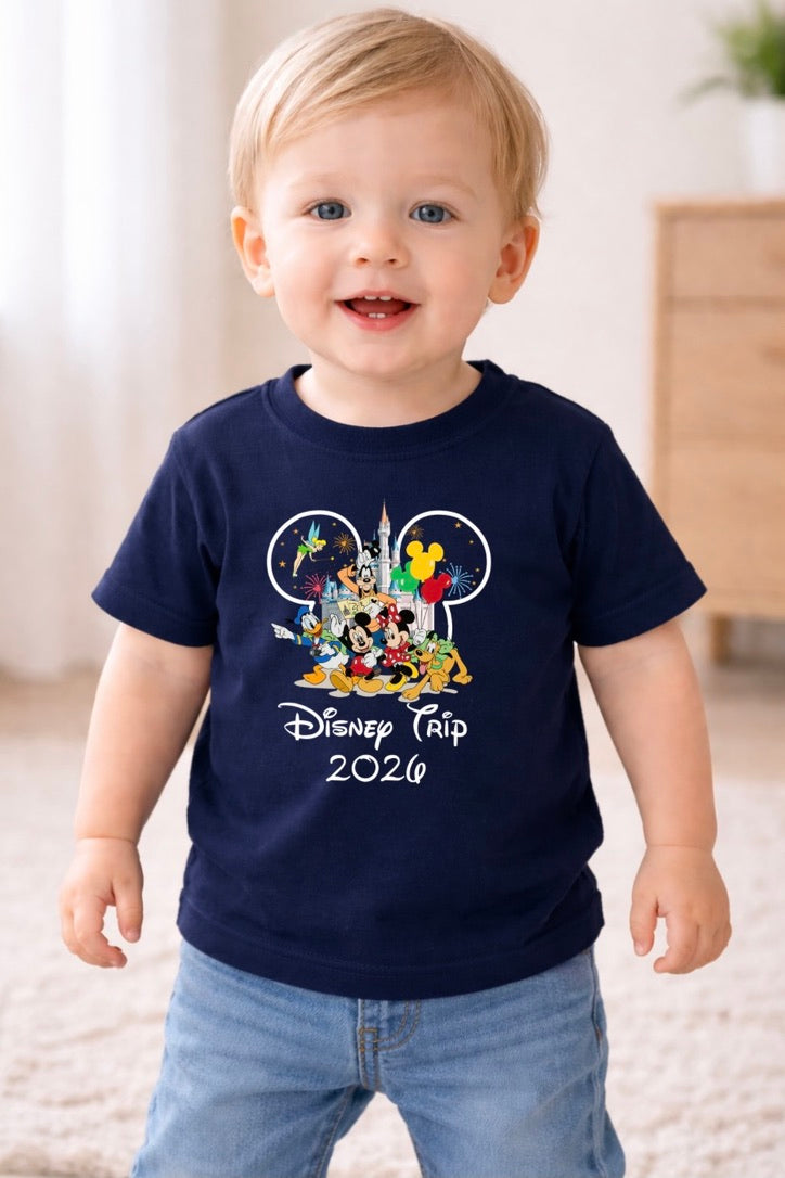 Mickey Mouse Disney Trip 2026 Disney Baby/Toddler T-Shirt | Disney Everyday Tee | Disney Outfit