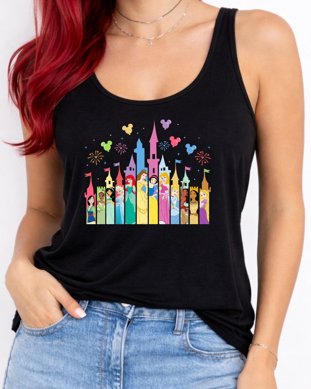 Princess Castle Disney Vest Top, Disney Tank Top Women, Disney World Outfit, Disney Holiday Shirt,