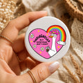 Undiagnosed But Something Ain't Right Badge | Funny Neurodiversity Pin Badge | Goose Button Badge | ADHD & Autism Awareness Gift