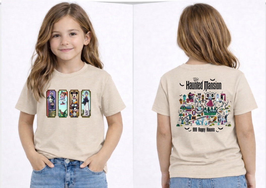 Haunted Mansion 99 Haunts Disney Kids T-Shirt | Disney Everyday Tee | Disney Outfit