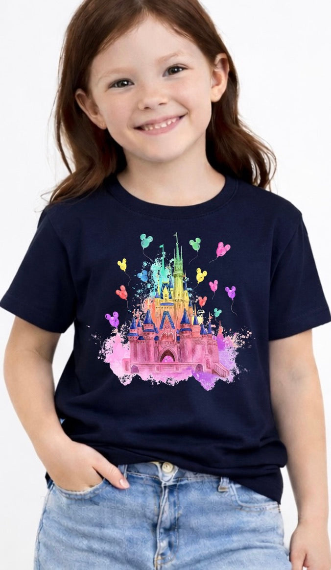 Balloon Castle Disney Kids T-Shirt | Disney Everyday Tee | Disney Outfit