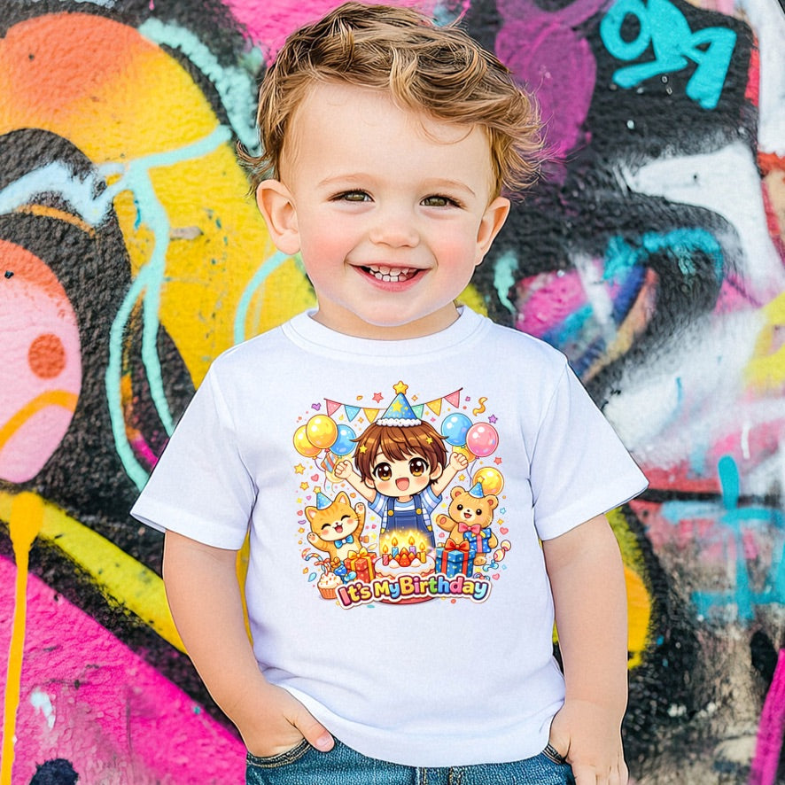 It's My Birthday Baby T-Shirt | Birthday Boy Toddler Shirt | Birthday Party Outfit | Cute Birthday Tee | Cake Smash T-Shirt