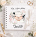 Personalised Wedding Hand Heart Wedding Guest Book