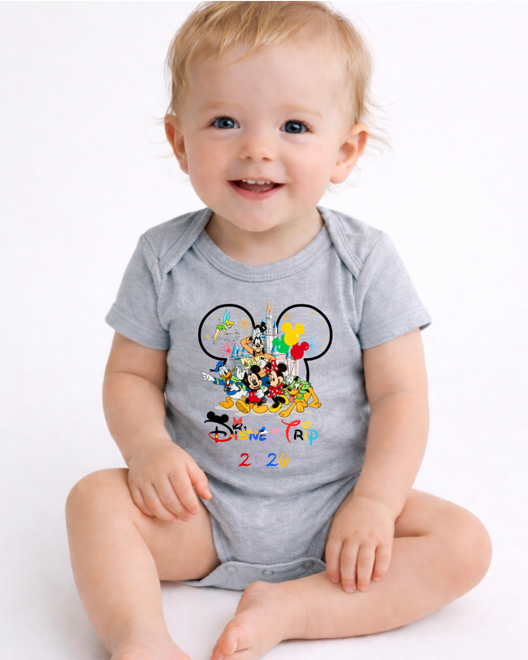 Mickey Disney Trip 2026 Disney Baby Bodysuit, Cute Character Baby Onesie, Magical Baby Outfit, Disney Inspired Baby Gift, Newborn Bodysuit,