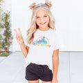 Rainbow Walt Disney CastleDisney Kids T-Shirt | Disney Everyday Tee | Disney Outfit