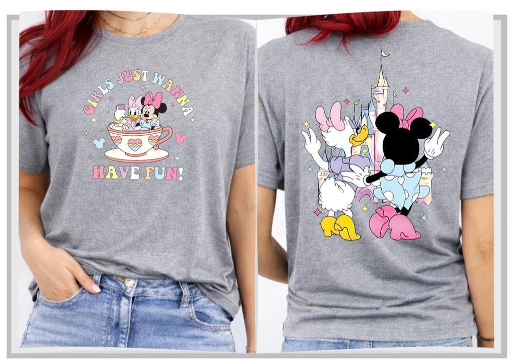 Girls Just Want Have FunDisney t-shirt, Disney fashion, Disney clothes, Disney tops, Disney tee, Disney lover