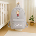 Personalised School Girl Backpack | Custom Name Kids School Bag | School Girl Backpack | Nursery Bag | Back to School Rucksack | Children's School Bag