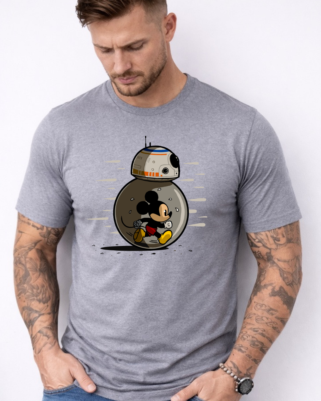 Mickey Mouse BB8 Disney t-shirt, Disney fashion, Disney clothes, Disney tops, Disney tee, Disney lover
