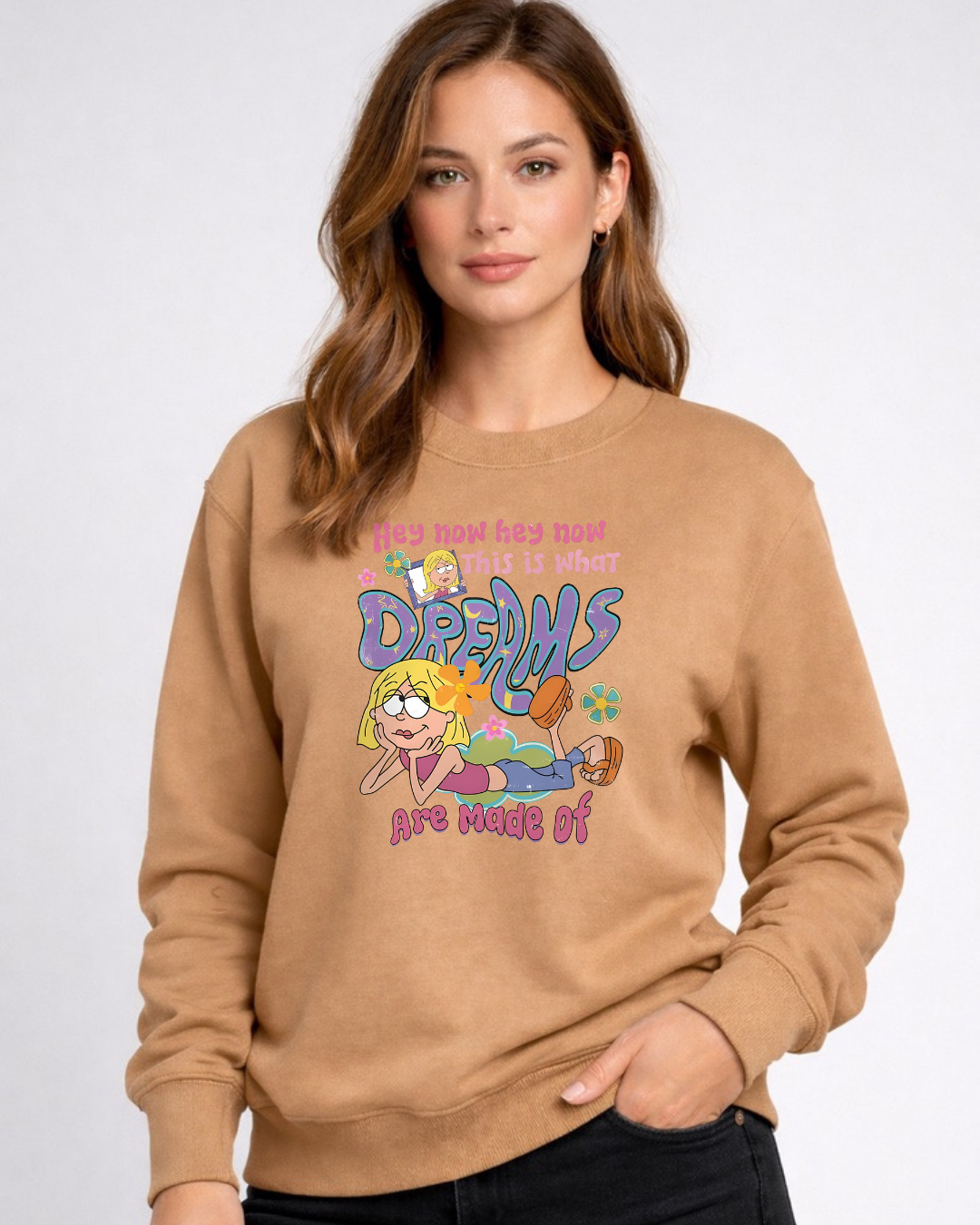 This what Dreams Are Made Of Disney Sweatshirt – Cozy Graphic Crewneck, Unisex Disney Style Jumper
