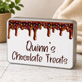 Personalised Chocolate Treats Tin | Custom Chocolate Storage Tin | Personalised Sweet Tin | Chocolate Lover Gift | Snack Storage Tin | Gift for Kids