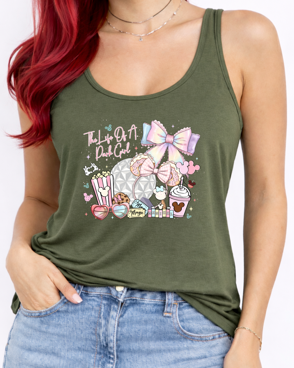 The Life Of A Park Girl Vest Top, Disney Tank Top Women, Disney World Outfit, Disney Holiday Shirt,