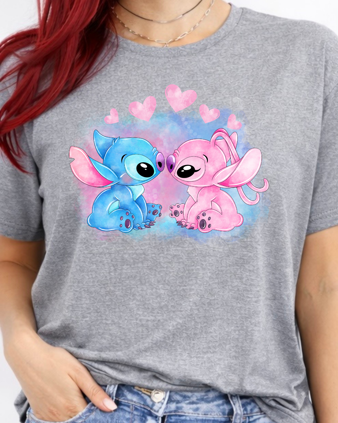 Stitch & Angel Disney t-shirt, Disney fashion, Disney clothes, Disney tops, Disney tee, Disney lover
