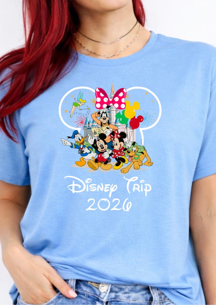 Minnie Mouse Disney Trip 2026 Disney t-shirt, Disney fashion, Disney clothes, Disney tops, Disney tee, Disney lover