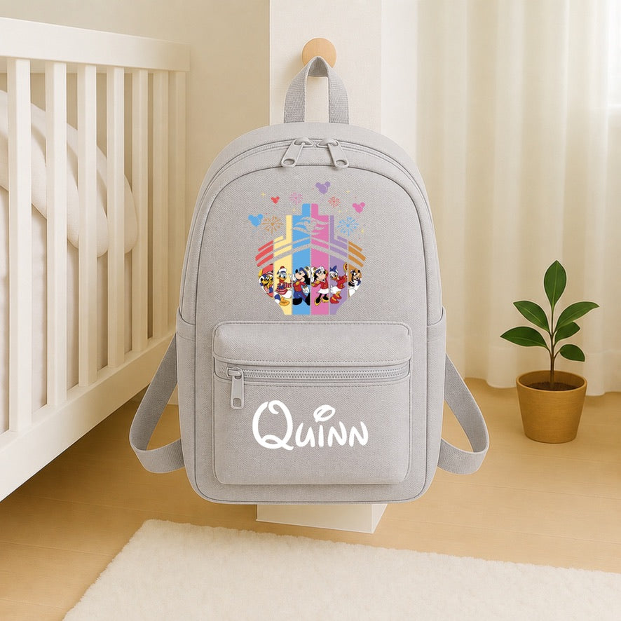 Personalised Disney Cruise Boat Backpack – Custom Name School Bag | Kids Nursery Backpack | Personalised Children's Rucksack | Travel Bag | Gift for Boys & Girls