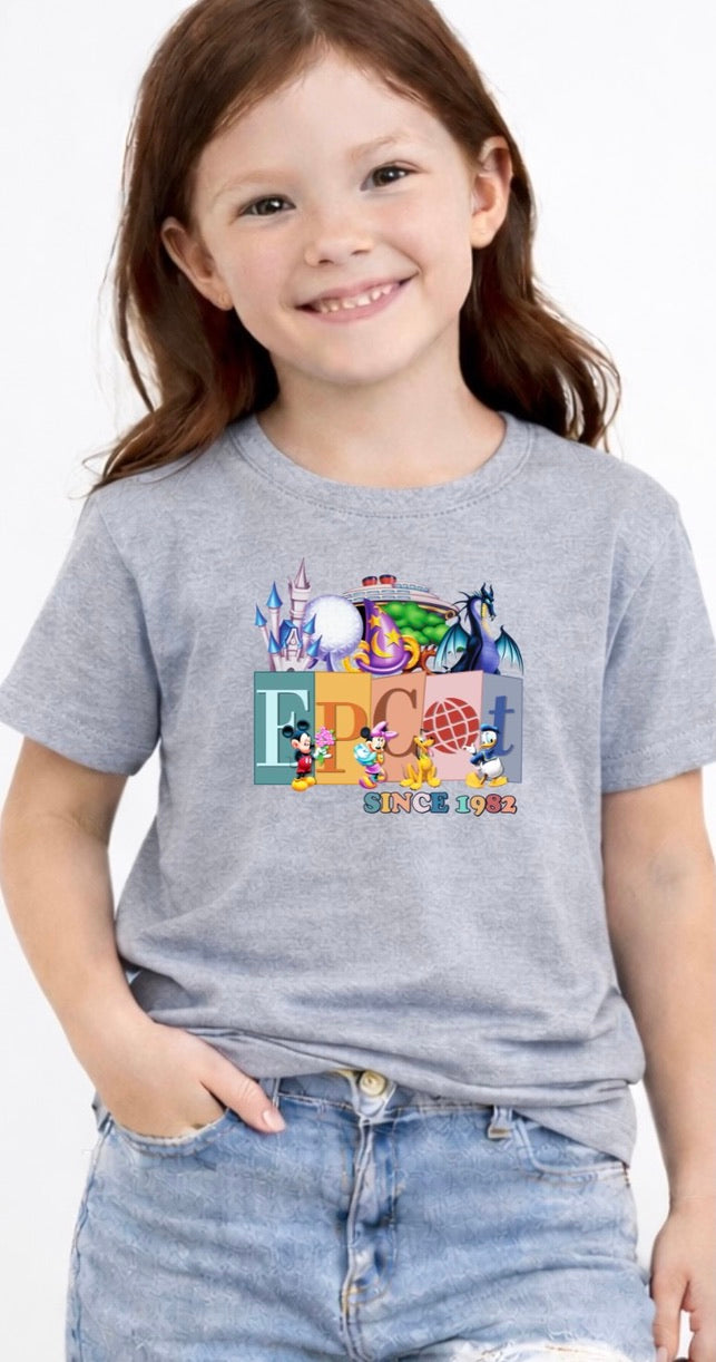 Epcot Since 1982 Disney Kids T-Shirt | Disney Everyday Tee | Disney Outfit
