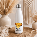 Personalised SImba Water Bottle | Custom Drinks Bottle | Name Water Bottle | Reusable Bottle | School Water Bottle | Gym Bottle | Gift for Kids & Adults