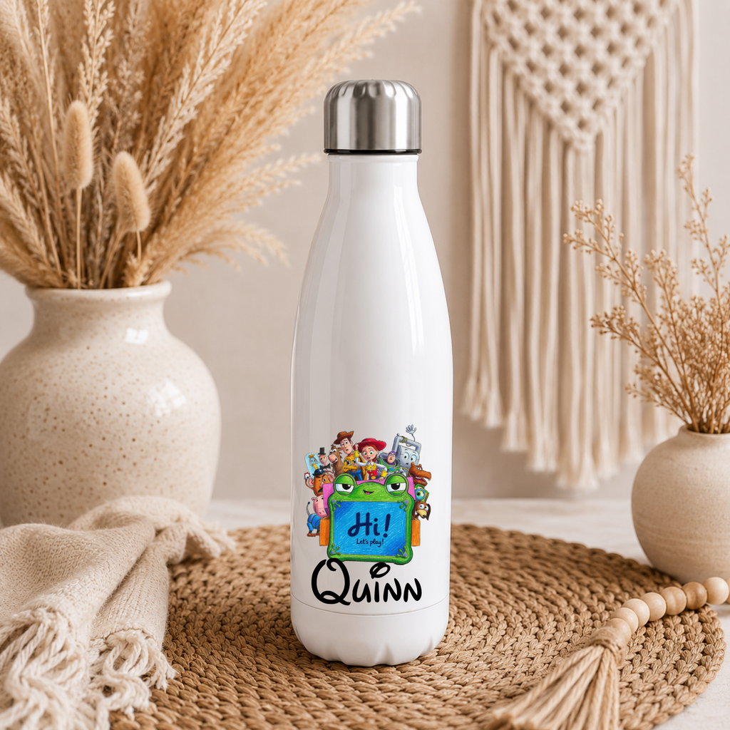 Personalised Toy Story Water Bottle | Custom Drinks Bottle | Name Water Bottle | Reusable Bottle | School Water Bottle | Gym Bottle | Gift for Kids & Adults